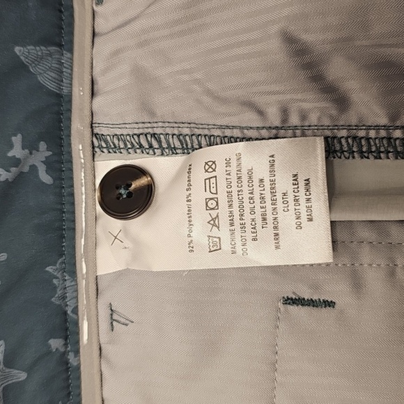 NWT MAELREG Mens Performance Proflex Sage Green Marine Golf Shorts Size 40 - Picture 7 of 7